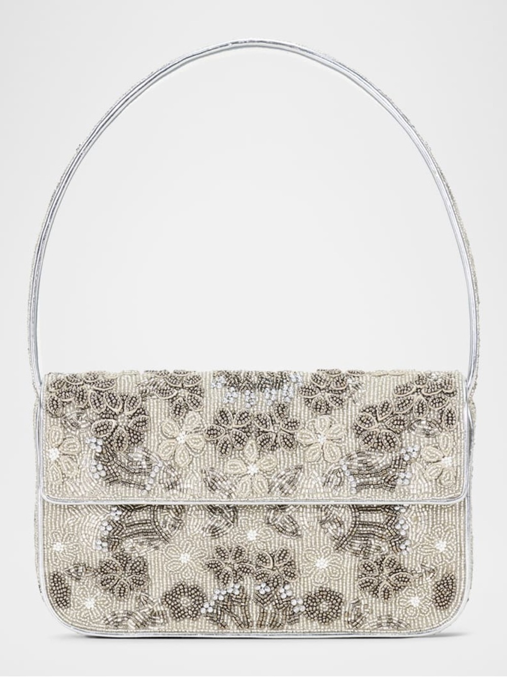 Staud Tommy Bag Floral Beaded Bag